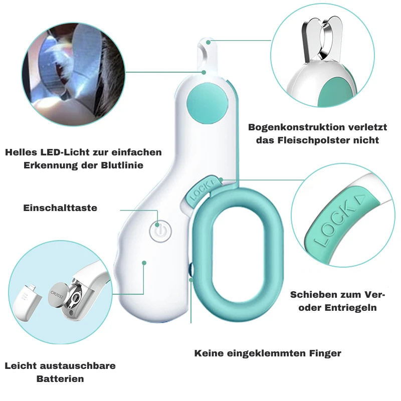 PawGlow™ | Keine unruhigen Momente des Nagelschneidens mehr