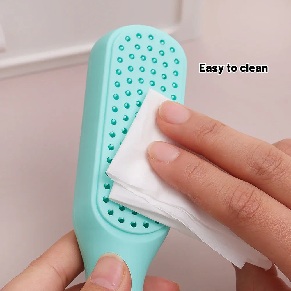 Portable Telescopic Comb Scalp Massage Brush Self-Cleaning Anti-Static Hair Comb Easy Cleaning Hair Brush Hairdressing Tool