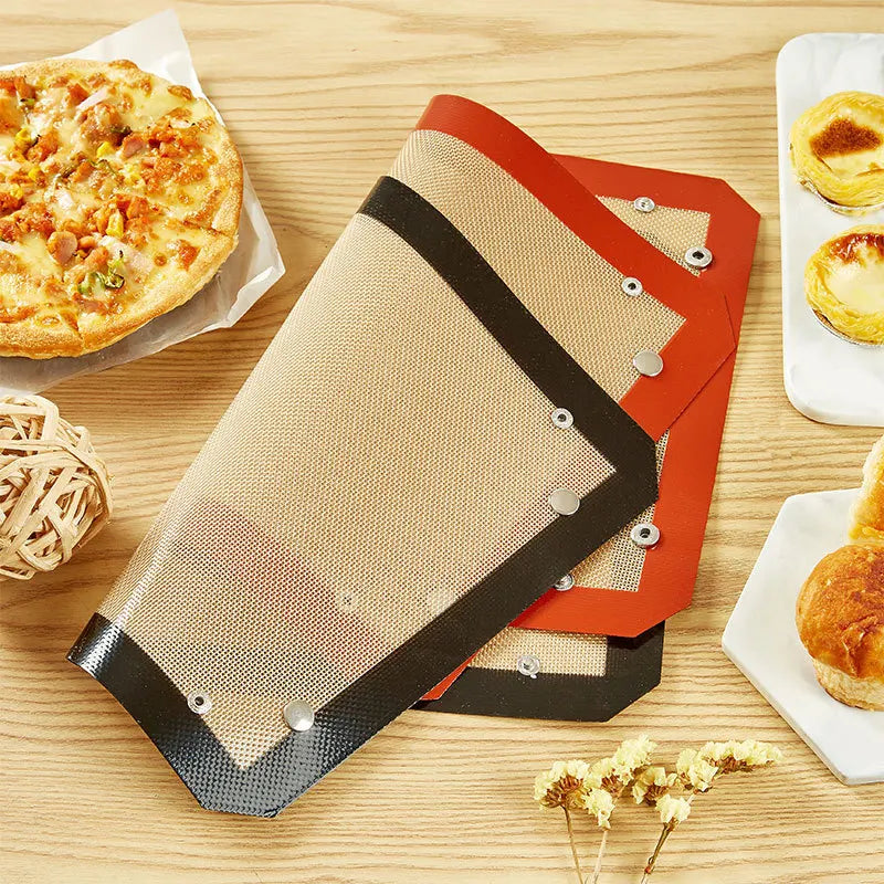 Silicone Baking Mat with Button Non-stick Oven Liners Reusable Heat Resistant Pastry Mat Leak Proof Cookie Sheet Baking Supplies