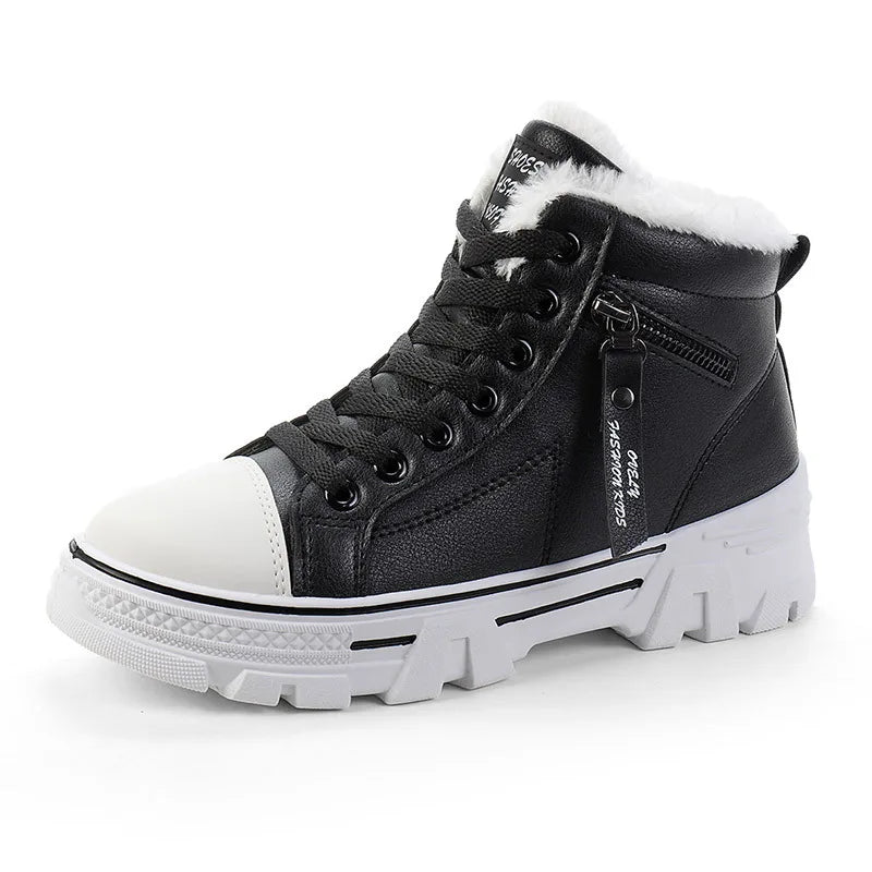 Women Winter Snow Boots 2022 Fashion Casual High-top Shoes Woman Waterproof Warm Platform Ankle Boot Female Warm Cotton Shoe