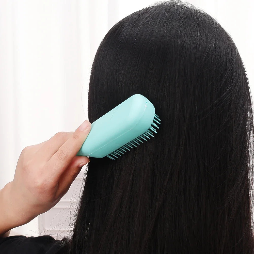 Portable Telescopic Comb Scalp Massage Brush Self-Cleaning Anti-Static Hair Comb Easy Cleaning Hair Brush Hairdressing Tool